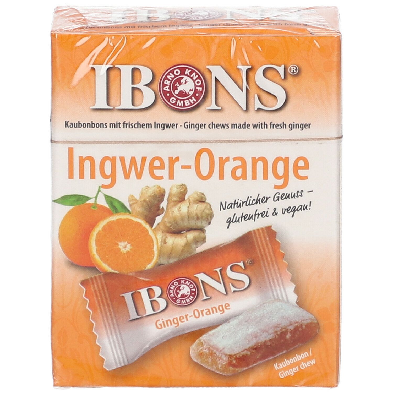 Original IBONS® Ingwer Bonbons Orange