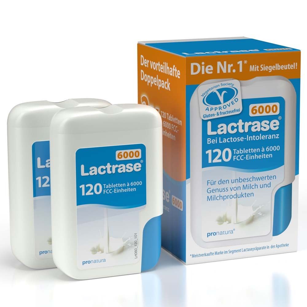 Lactrase 6.000 FCC Tabletten im Klickspender Doppelpack