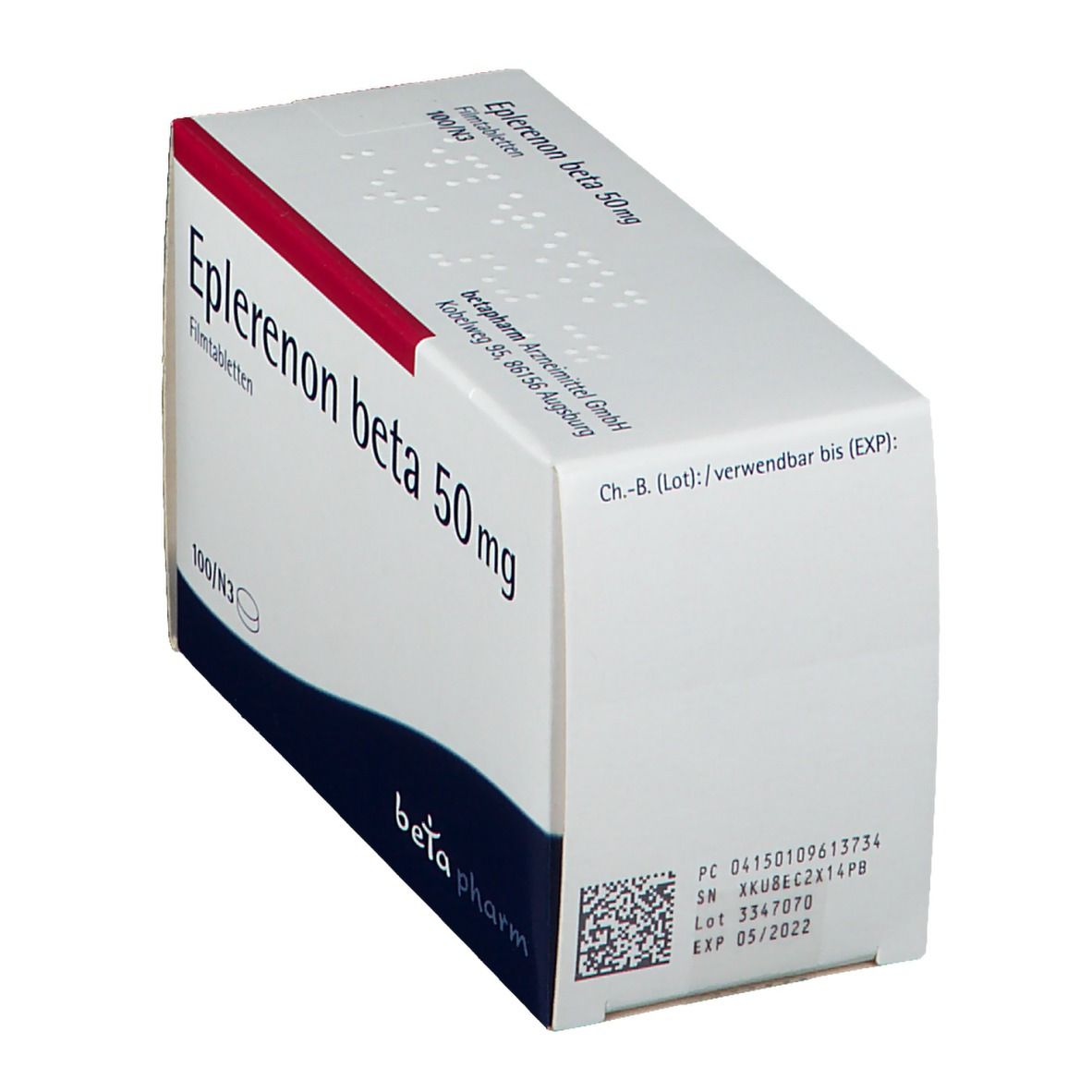 Eplerenon beta 50 mg Filmtabletten 100 St