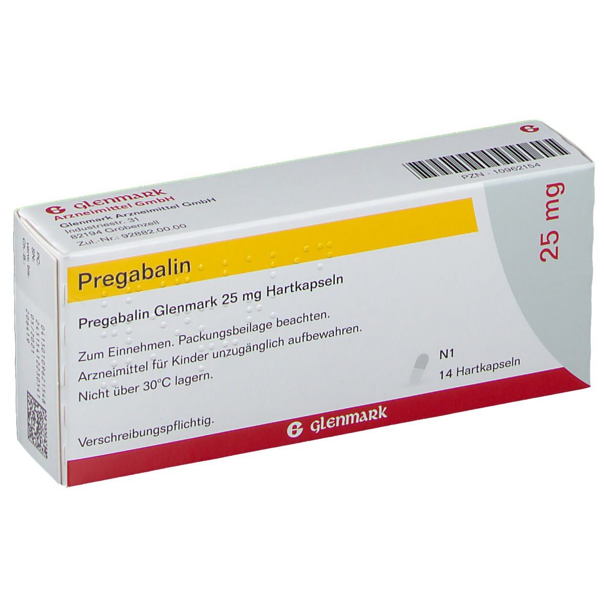 Pregabalin Glenmark 25 mg