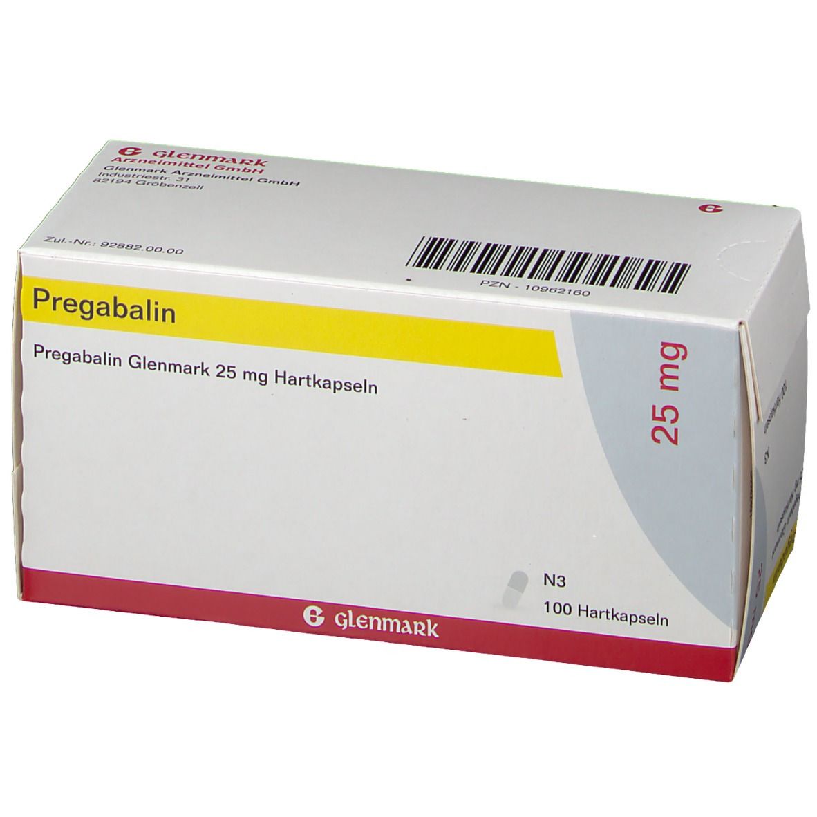 Pregabalin Glenmark 25 mg
