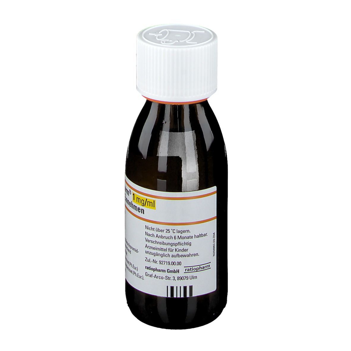 MCP-ratiopharm 1 mg/ml Lösung zum Einnehmen 100 ml