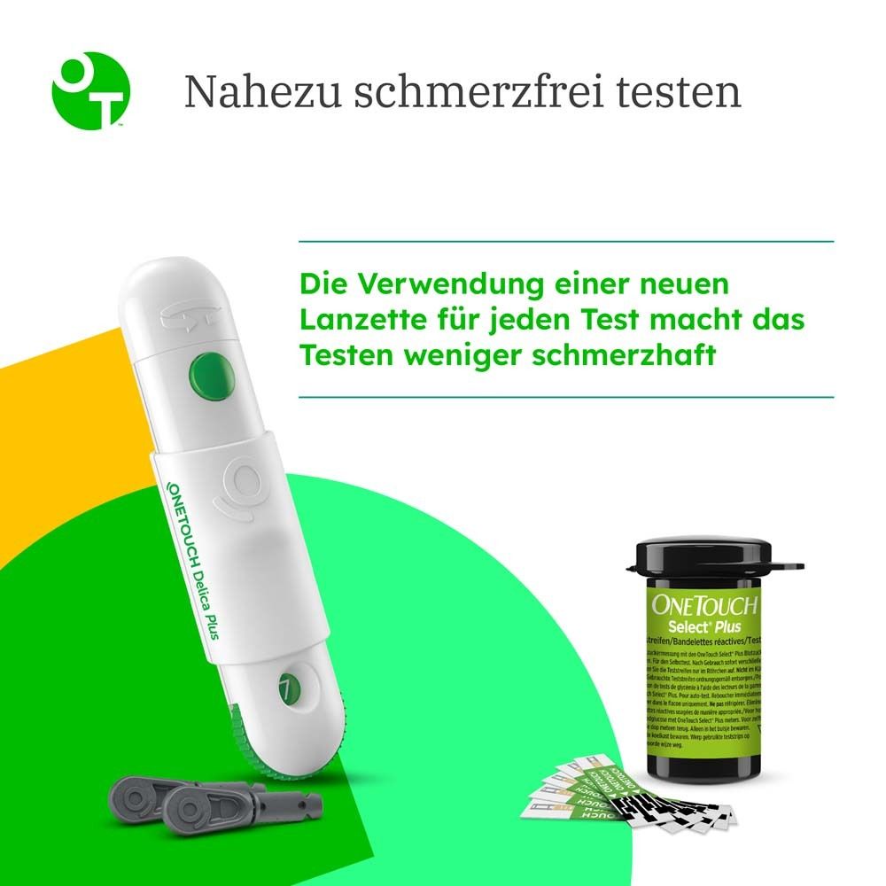 OneTouch Select® Plus Blutzuckerteststreifen zur Blutzucker-Messung bei Diabetes (Zucker-Krankheit)