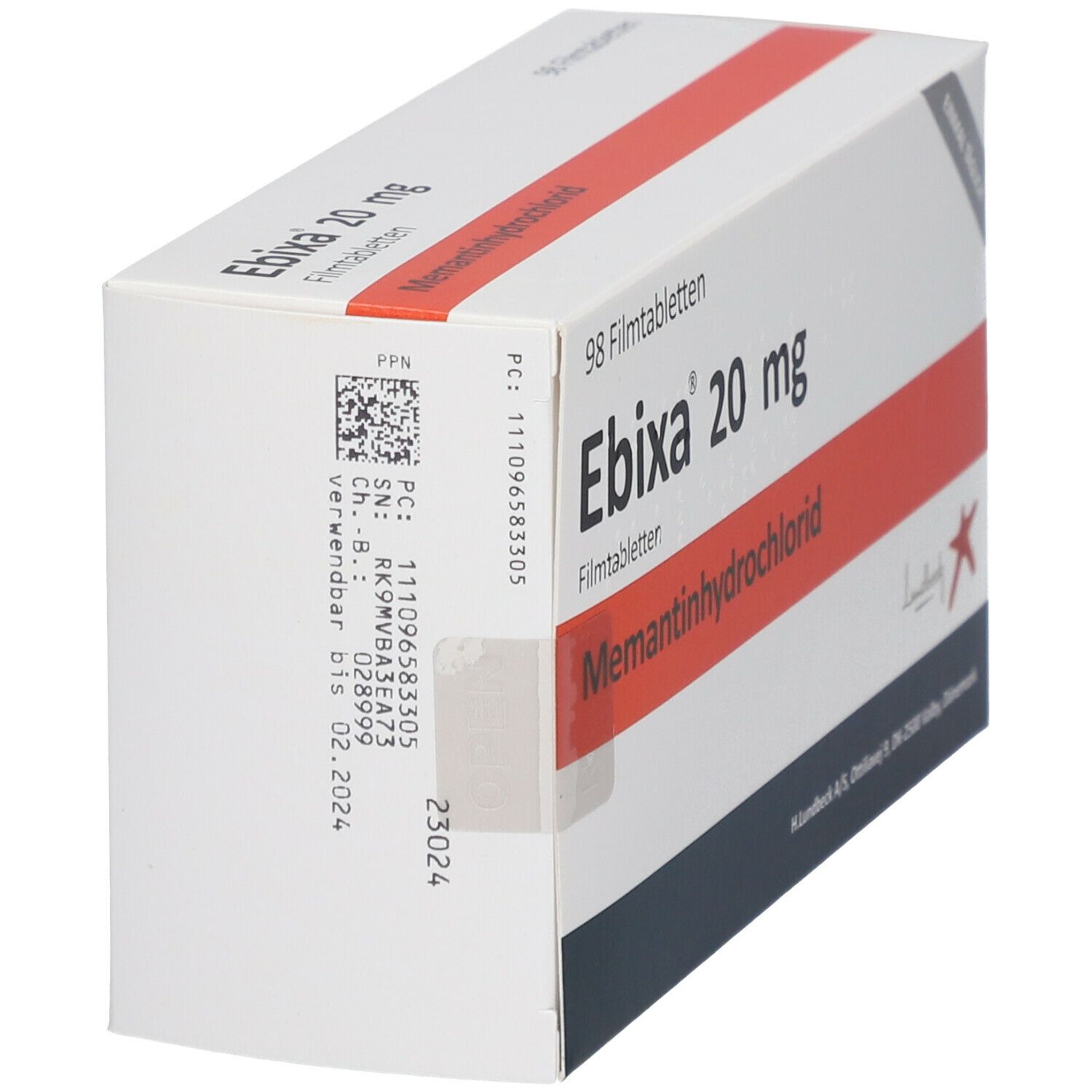 Ebixa 20 mg Filmtabletten 98 St