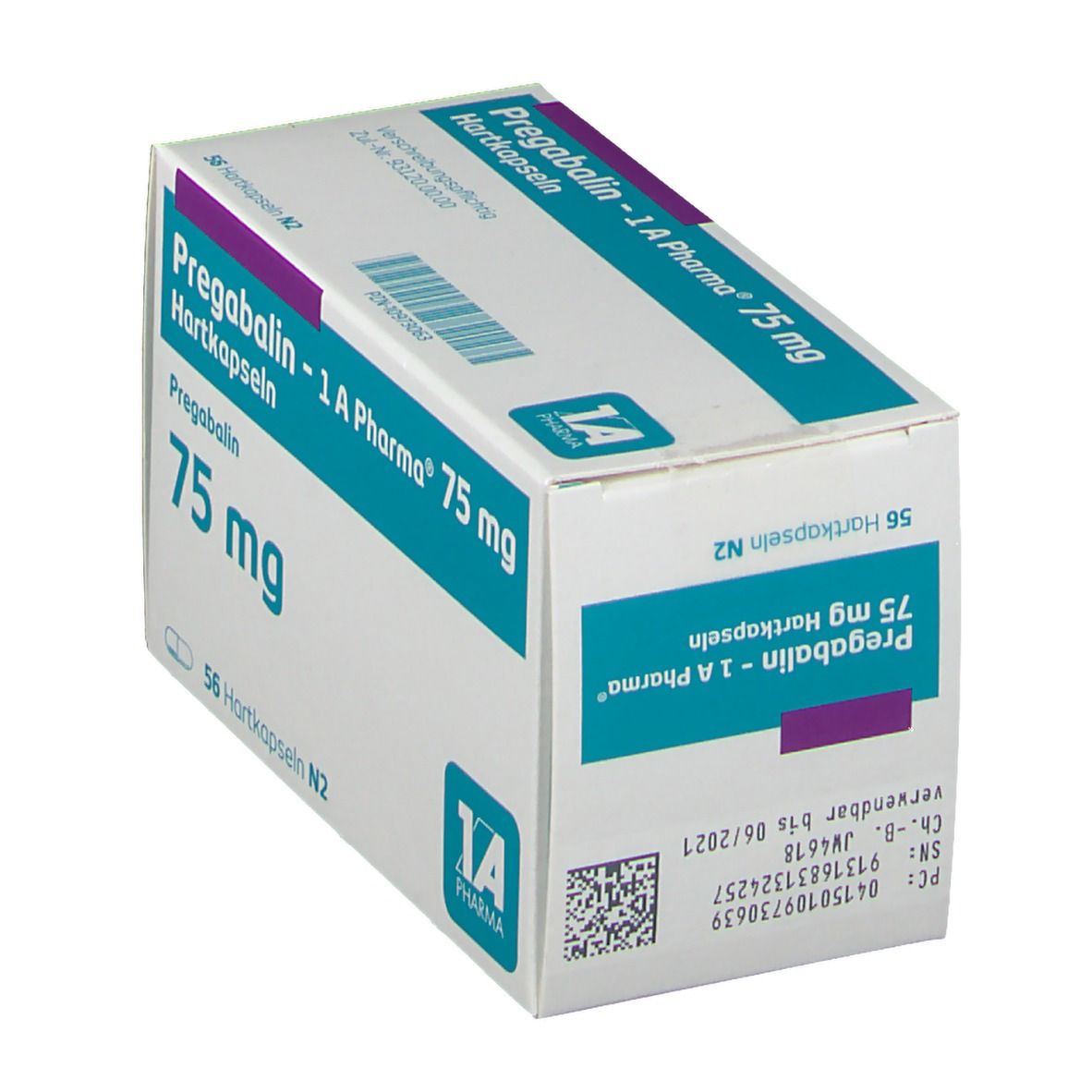 Pregabalin-1A Pharma 75 mg Hartkapseln 56 St