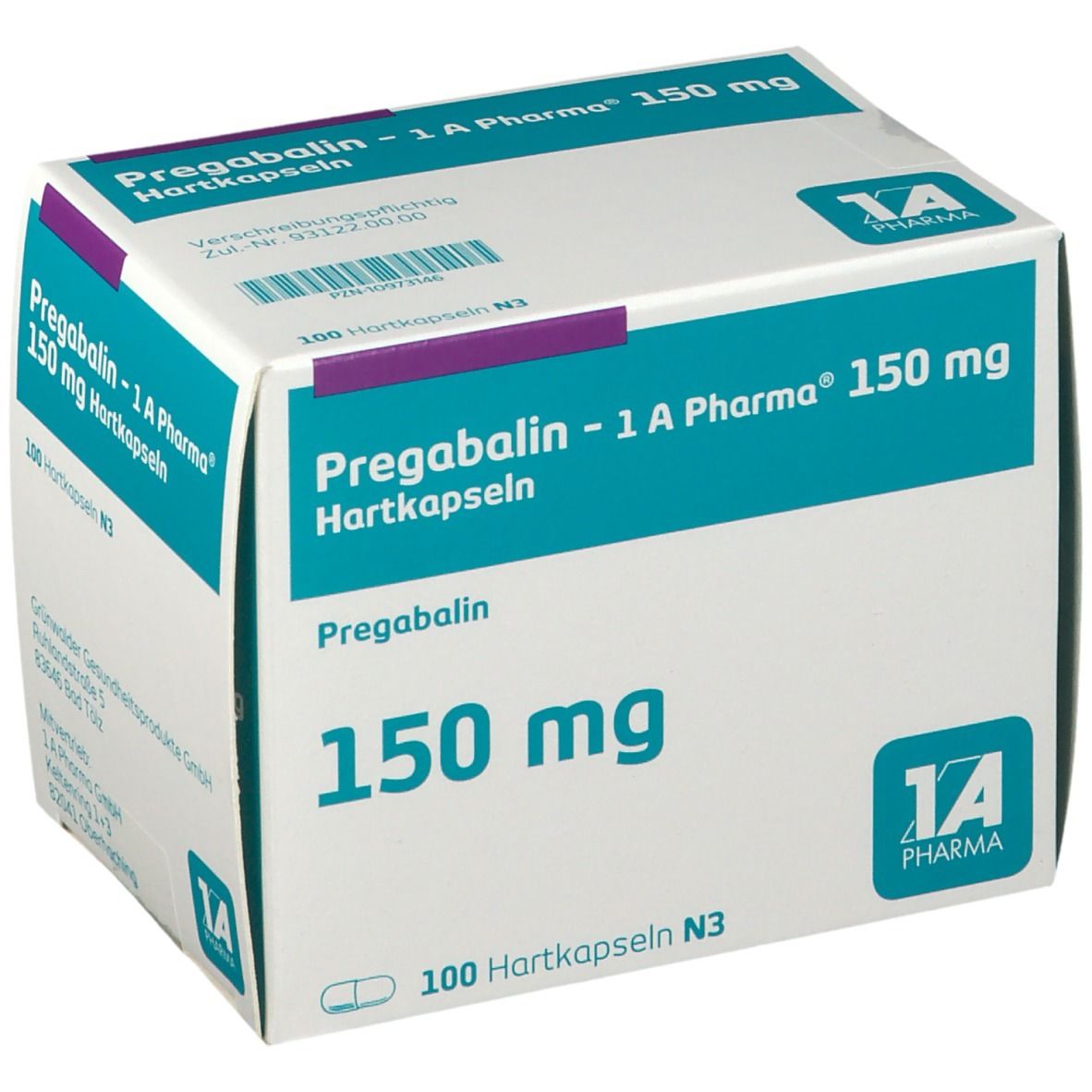 Pregabalin-1A Pharma 150 mg Hartkapseln 100 St