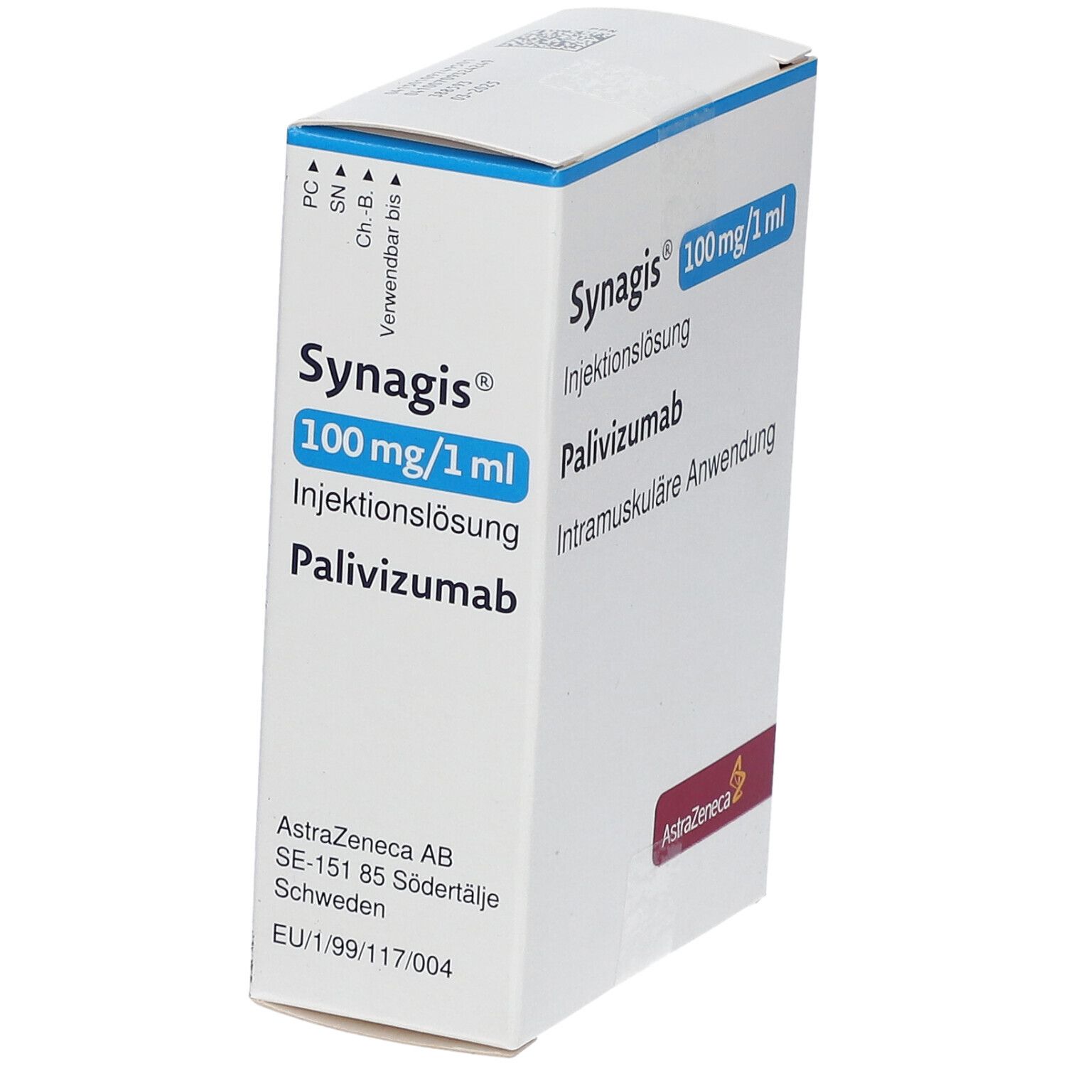 Synagis 100 mg Injektionslösung mg/ml Dsfl. 1x1 ml