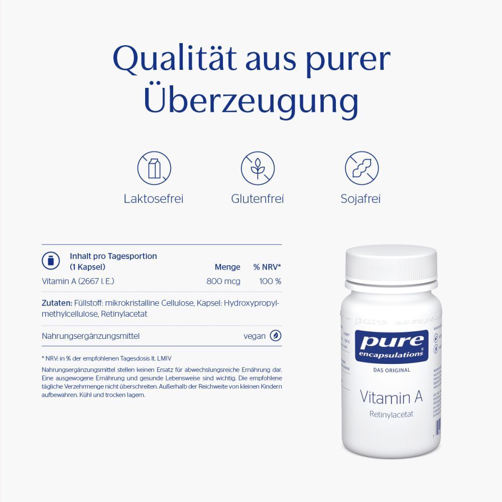 pure encapsulations® Vitamin A Retinylacetat Kapseln