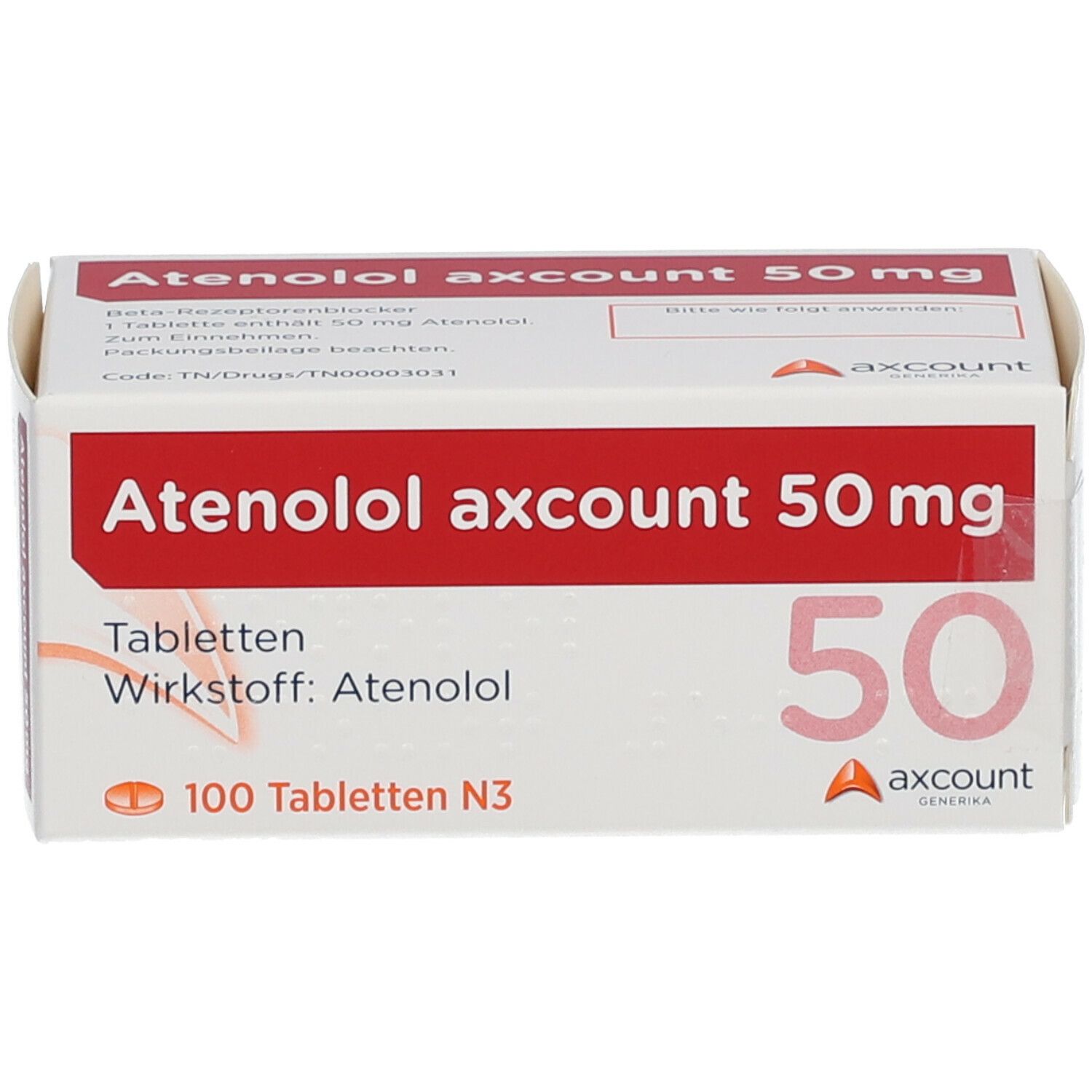 Atenolol axcount 50 mg