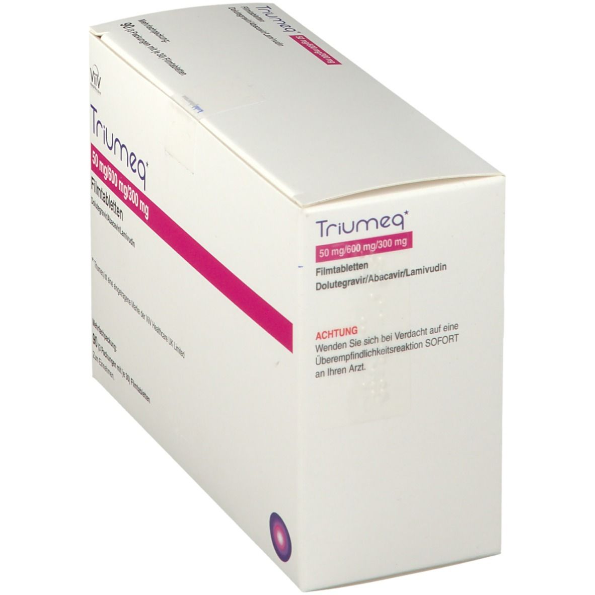 Triumeq 50 mg/600 mg/300 mg Filmtabletten 90 St