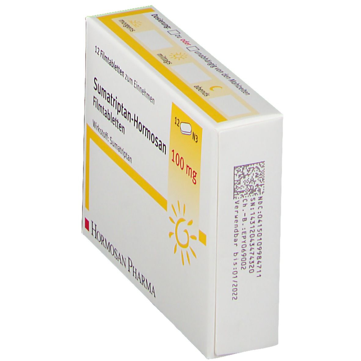 Sumatriptan Hormosan 100 mg Filmtabletten 12 St