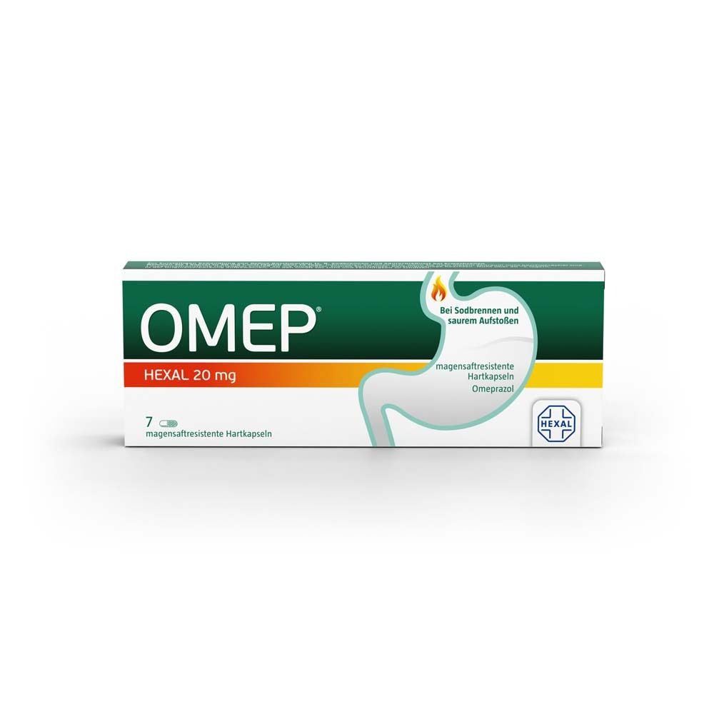 Omep® Hexal 20 mg 7 St Magensaftresistente Hartkapseln