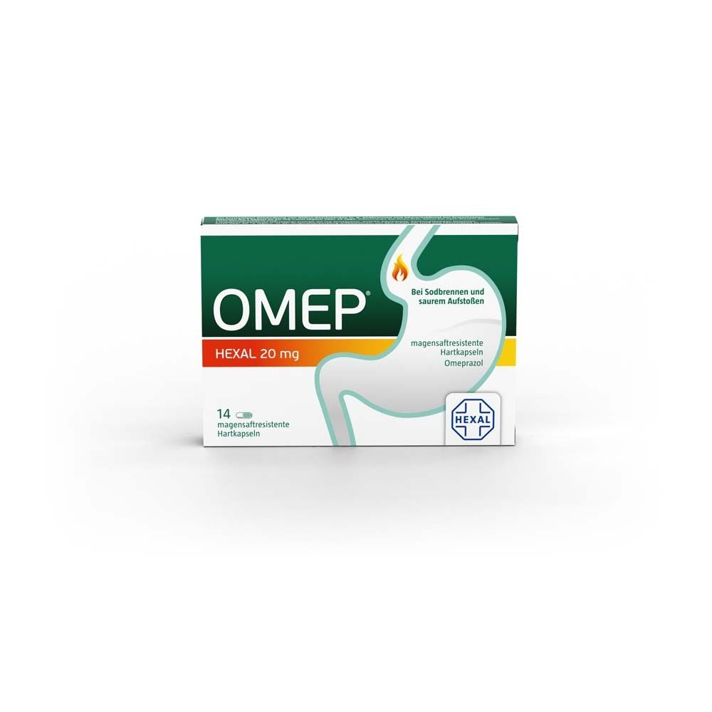Omep® Hexal 20 mg 14 St Magensaftresistente Hartkapseln
