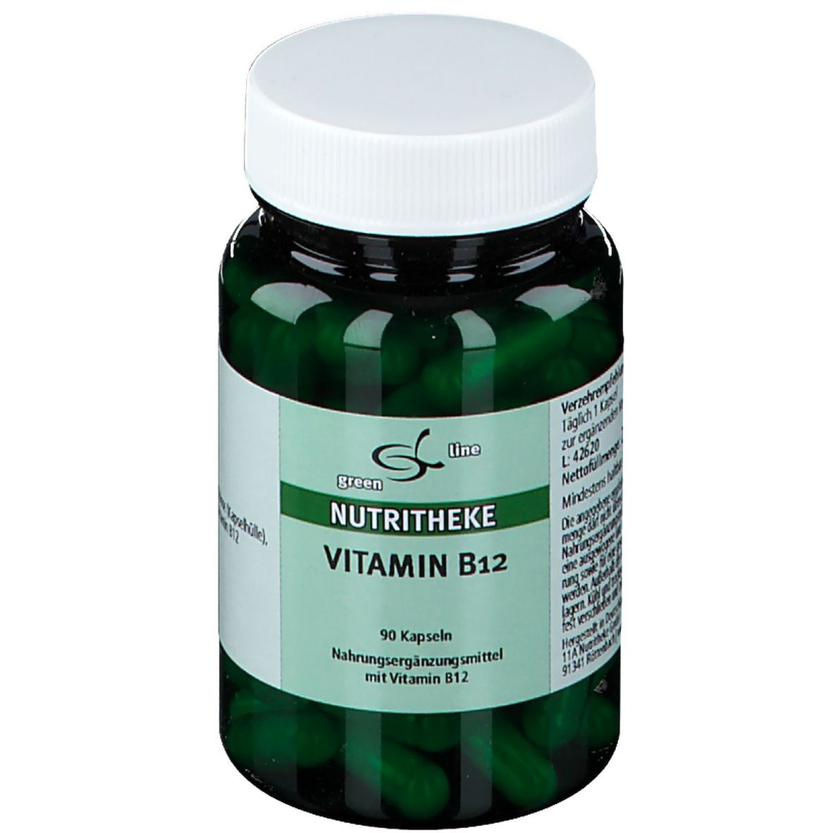 green line Vitamin B12 90 St Kapseln