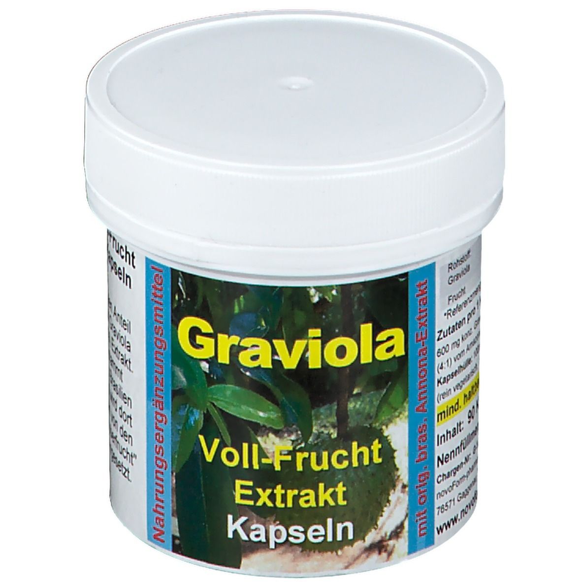 Graviola Voll-Fruckt Extrakt 600 mg 90 St Kapseln
