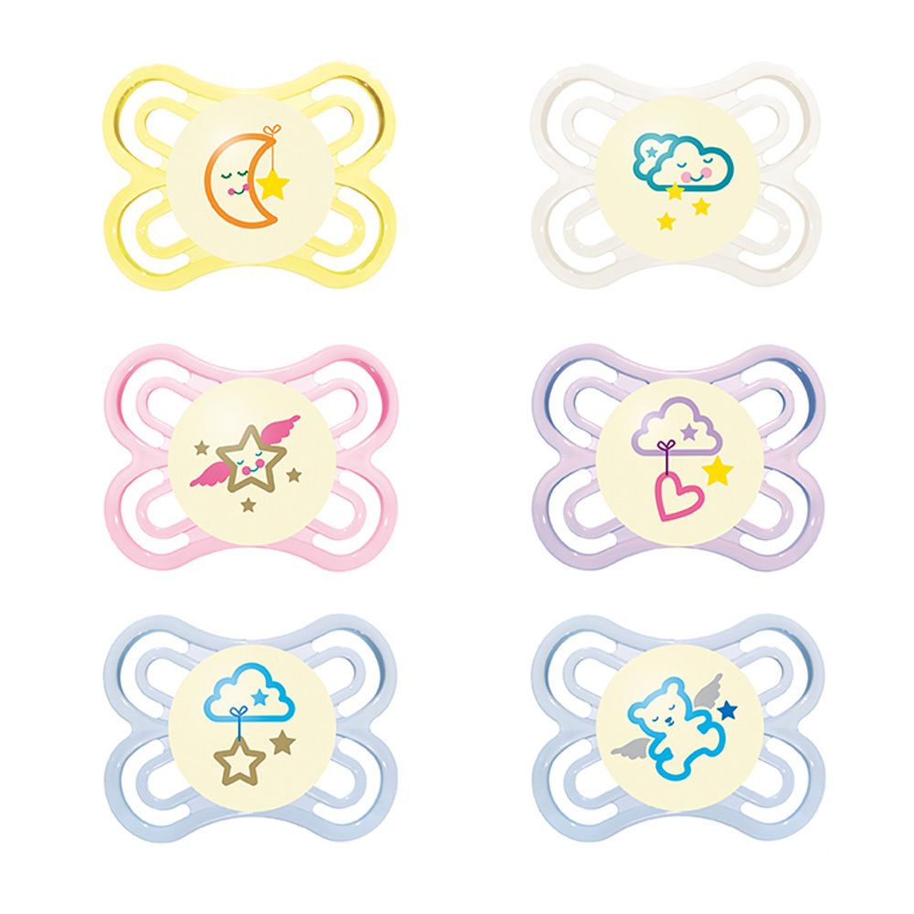 Perfect Night Silikon 0-6 Monate Schnuller (Farbe/Motiv nicht wählbar) 1 St Scher