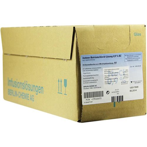 Isotonische Natriumchlorid Berlin-Chemie 9 mg/ml (0,9%) Infusionslösung Glasflasche 10X250 ml Infusionslösung