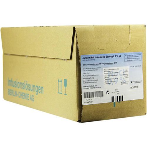 Isotonische Natriumchlorid Berlin-Chemie 9 mg/ml (0,9%) Infusionslösung Plastikflasche 10X250 ml Infusionslösung