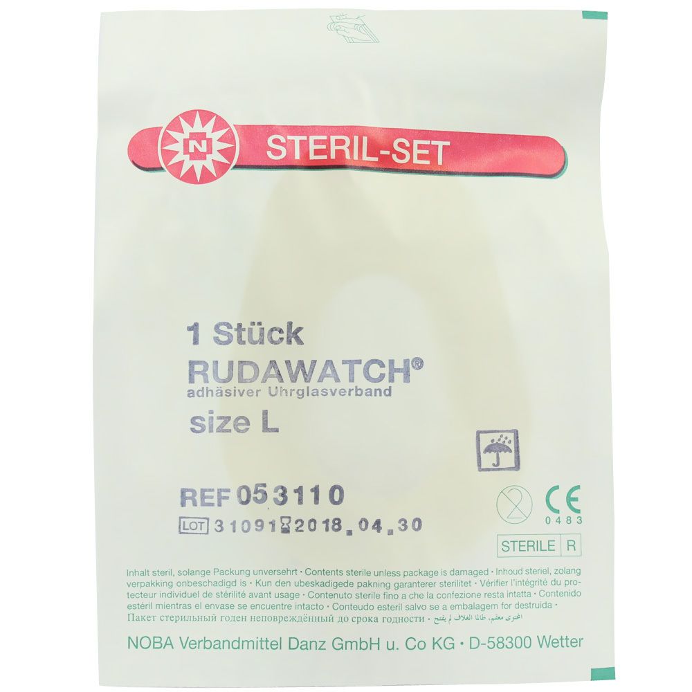 Augen-Uhrglasverband Gr. L 10 St Pflaster