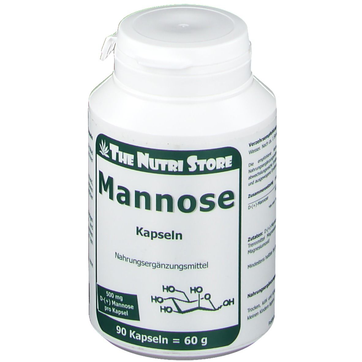 Mannose 500 mg vegetrarische Kapseln 90 St Kapseln