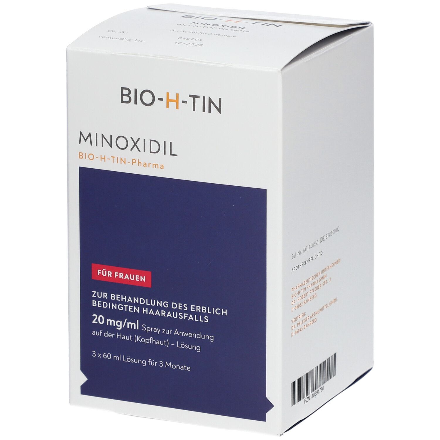 Minoxidil Bio-H-Tin® 20 mg/ml 3X60 ml Lösung