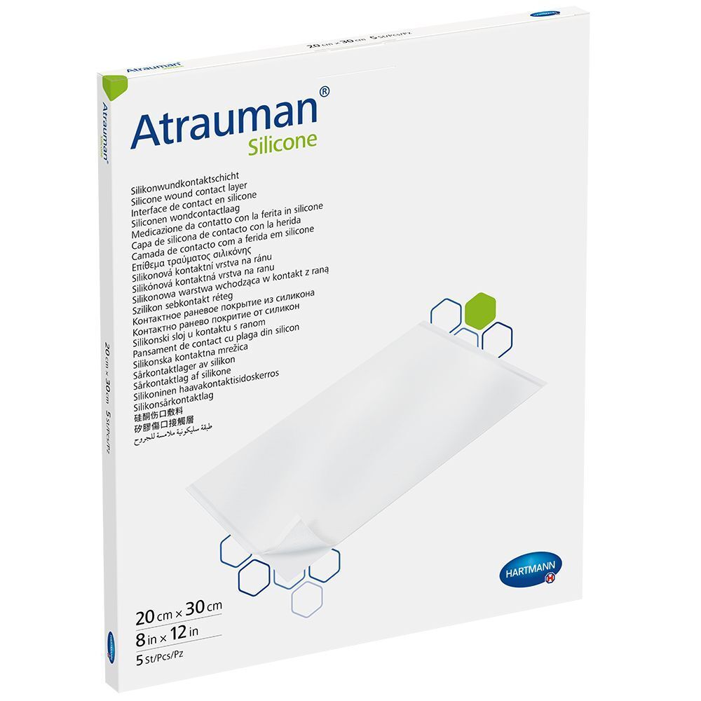 Atrauman® Silicone 20 x 30 cm 5 St Kompressen