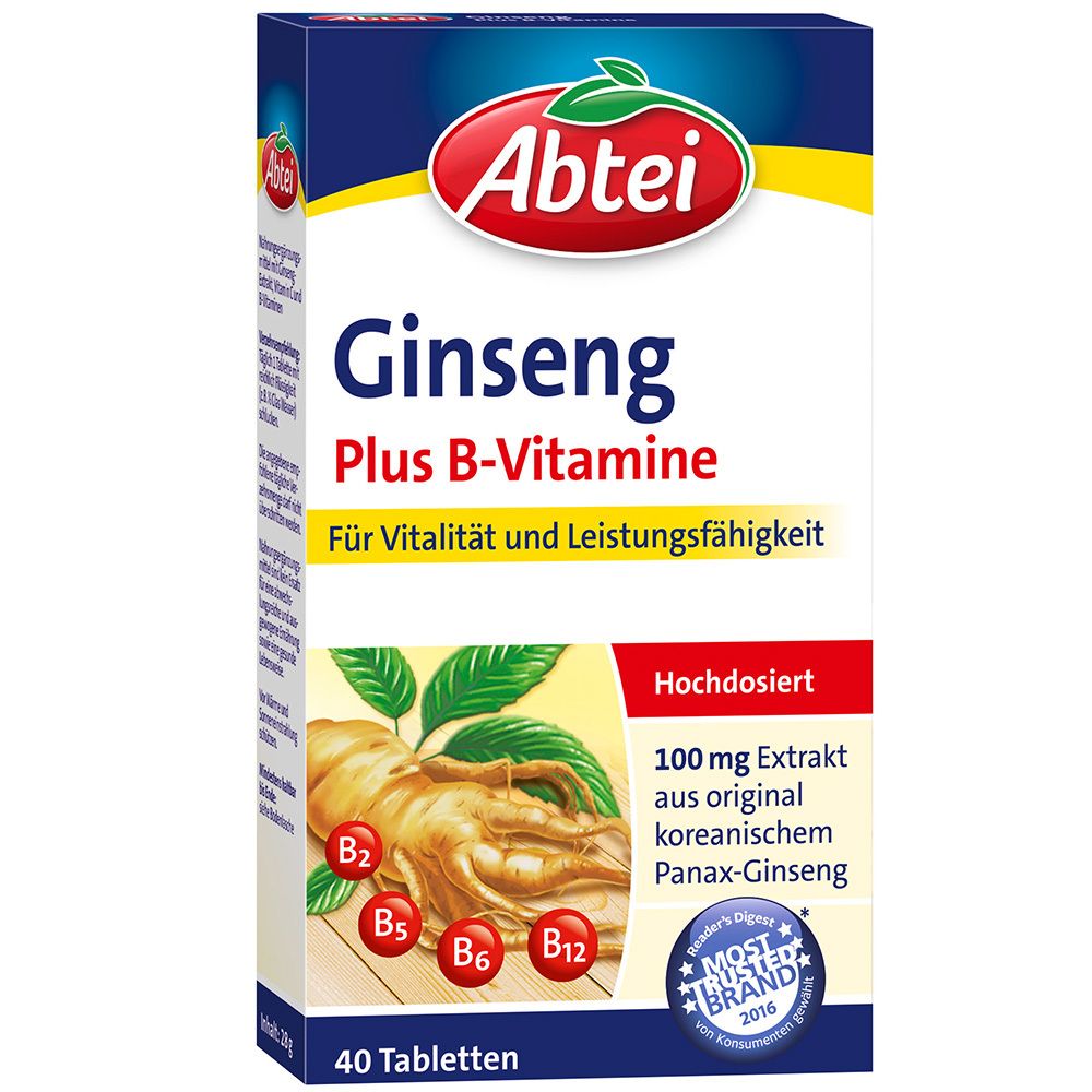 Ginseng Plus B-Vitamine 40 St Tabletten