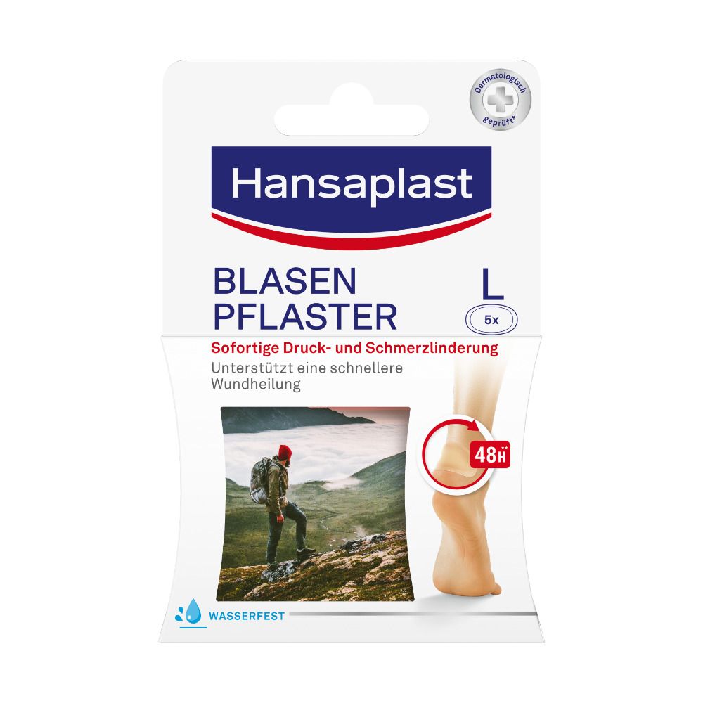 Blasen-Pflaster groß für Fersen (Farbe nicht wählbar) 5 St Pflaster