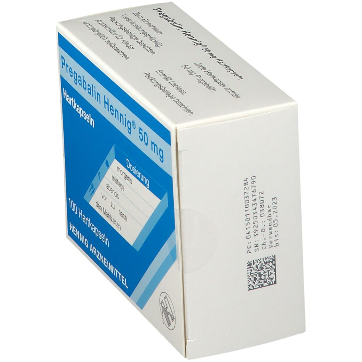 Pregabalin Hennig® 50 mg 100 St mit dem E-Rezept kaufen - Shop Apotheke