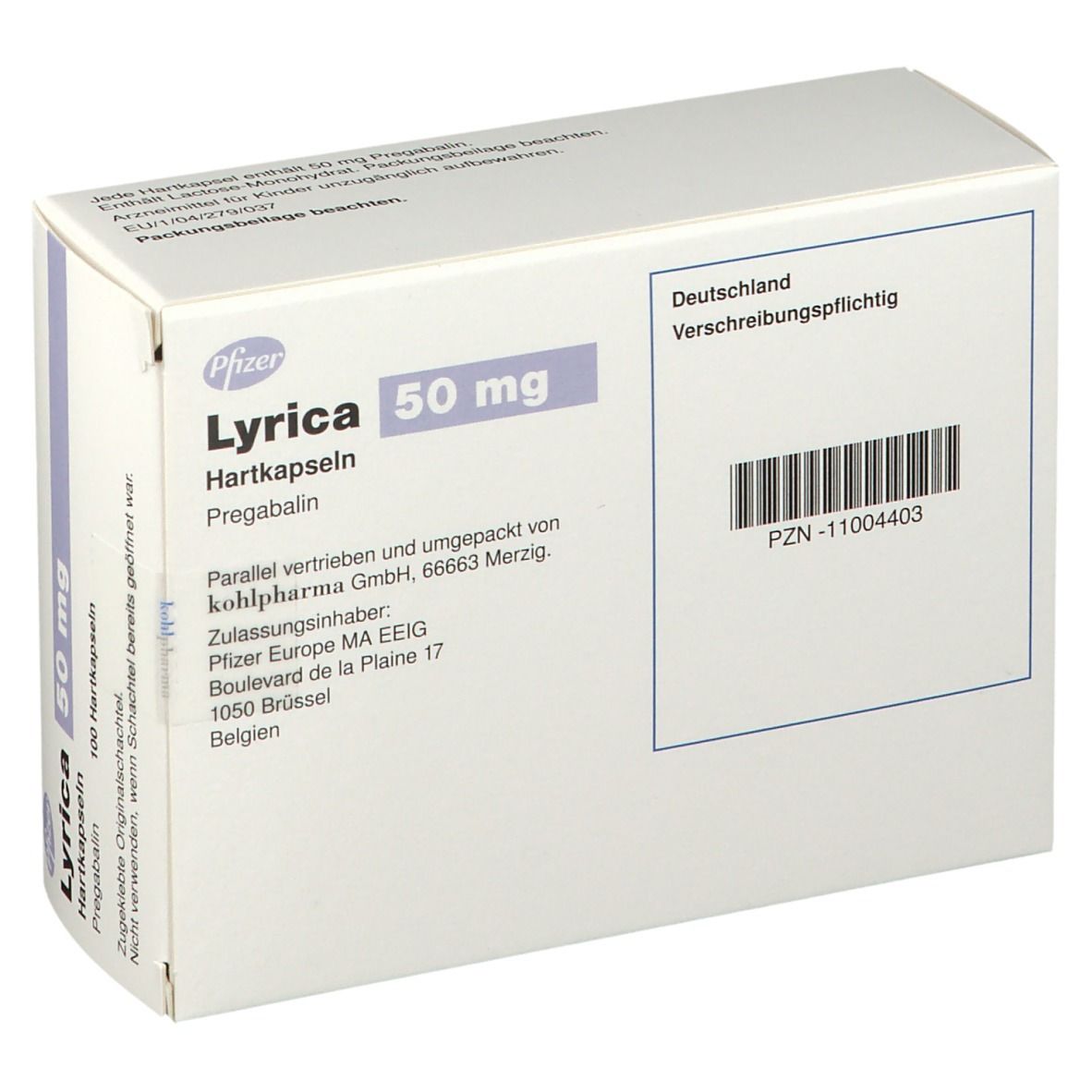 Lyrica 50 mg 100 St mit dem E-Rezept kaufen - Shop Apotheke