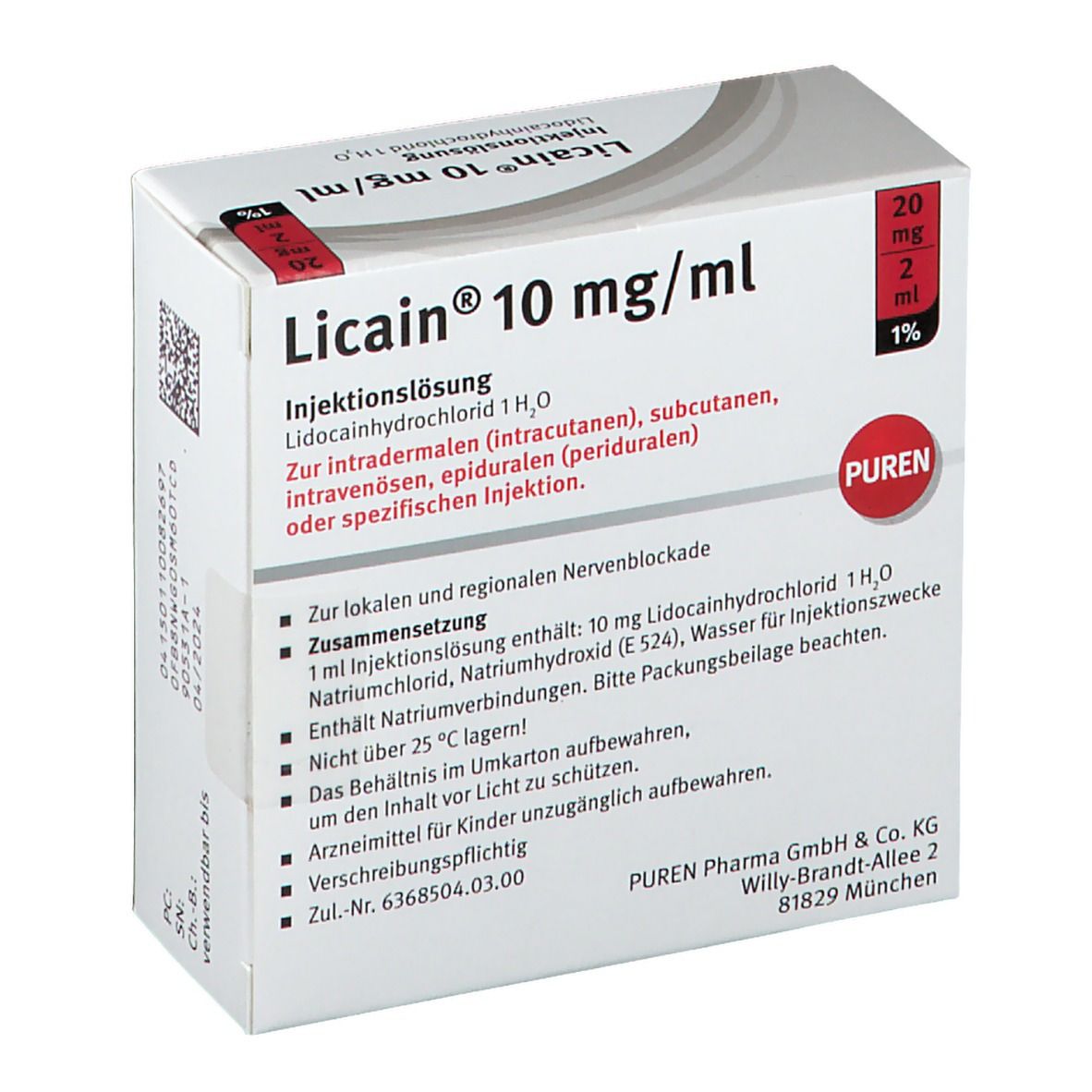 Licain®10 mg/ml