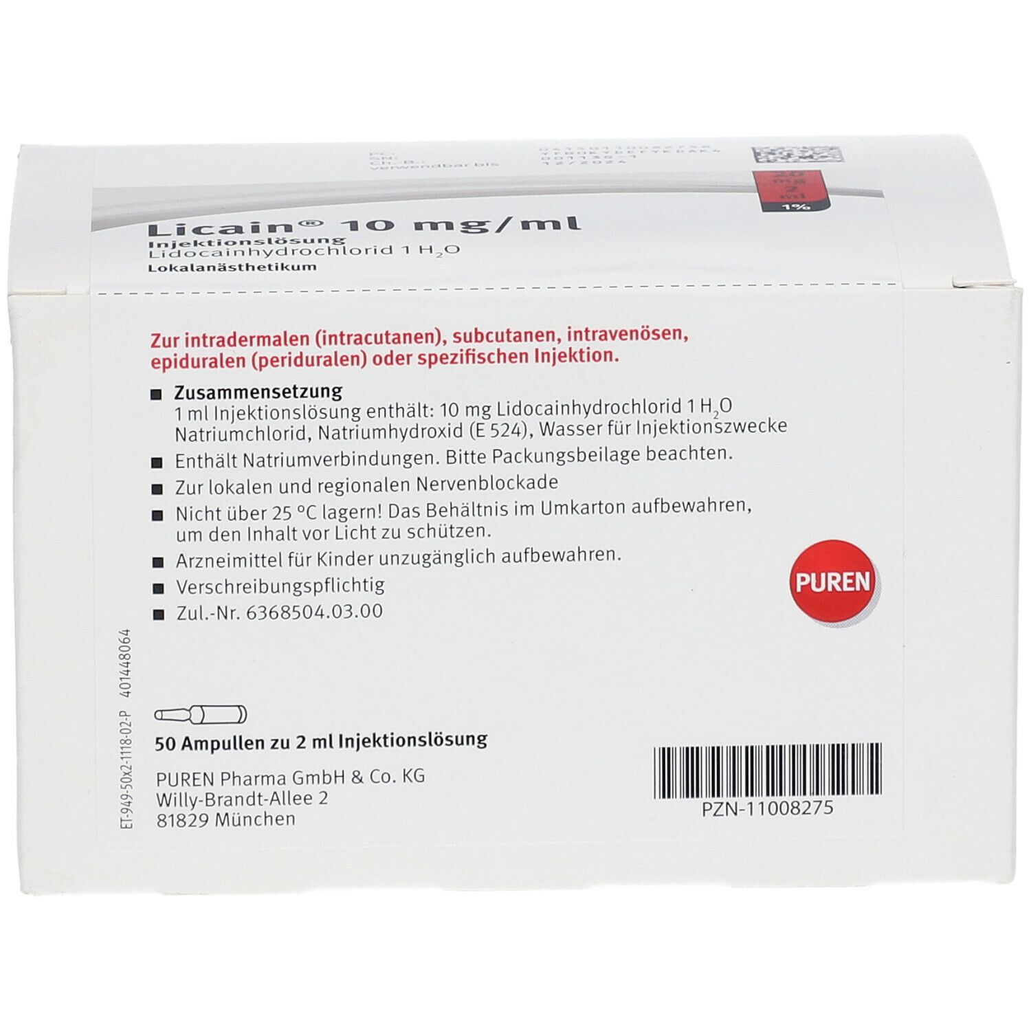 Licain® 10 mg/ml