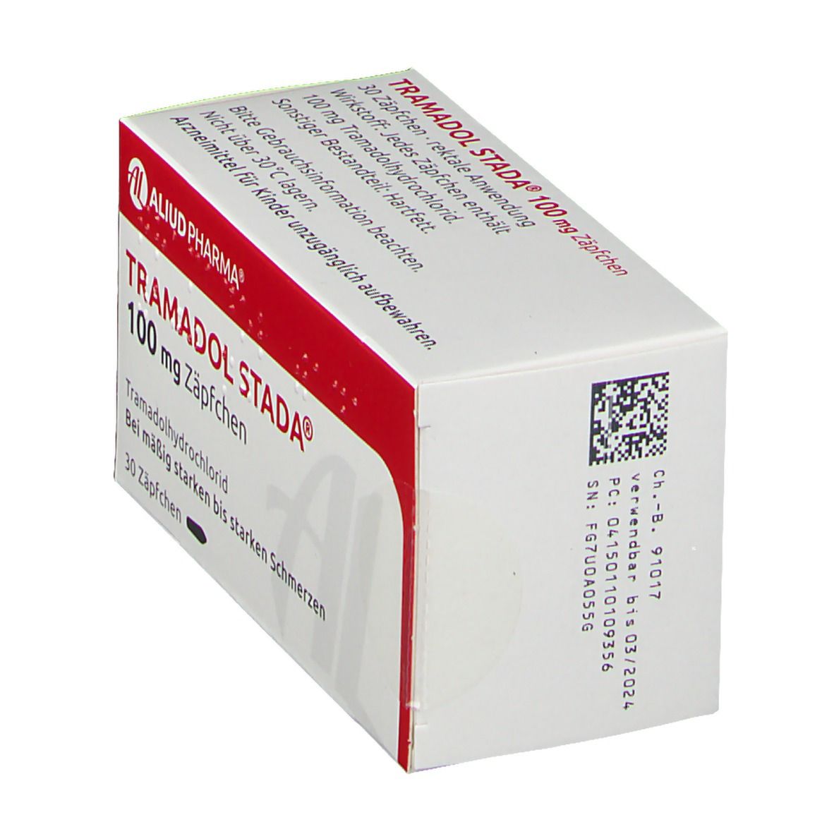 Tramadol Stada 100 mg Zäpfchen Aliud 30 St Suppositorien