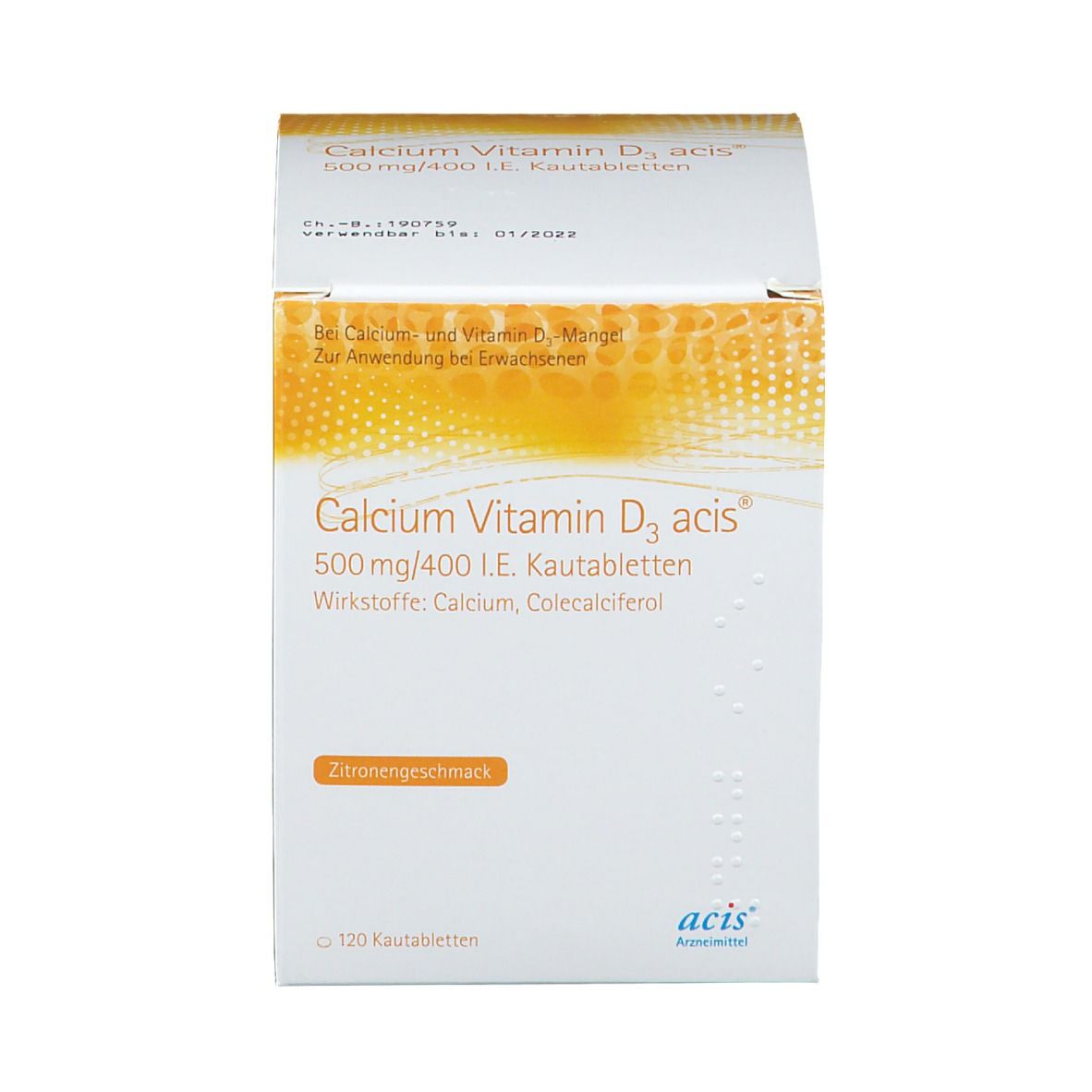 Calcium Vitamin D3 acis® 500 mg / 400 I.E.