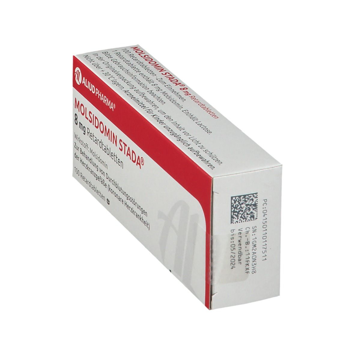 Molsidomin Stada 8 mg Retardtabletten Aliud 100 St Retard-Tabletten