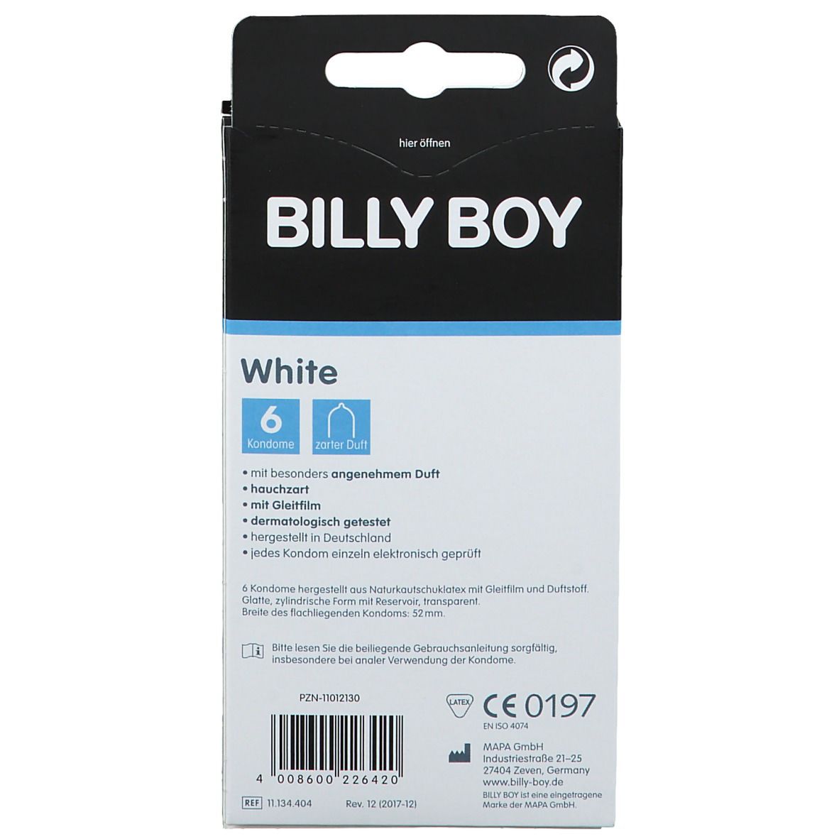 BILLY BOY Kondome White