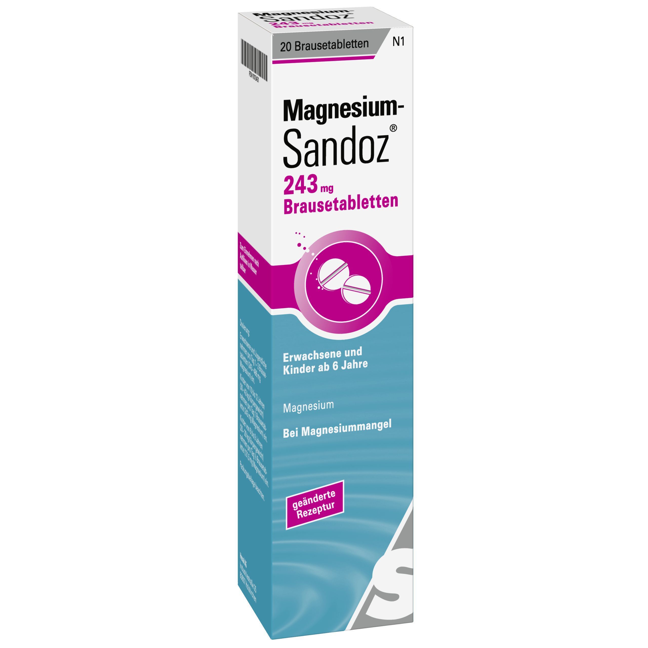 Magnesium Sandoz 243 mg Brausetabletten 20 St