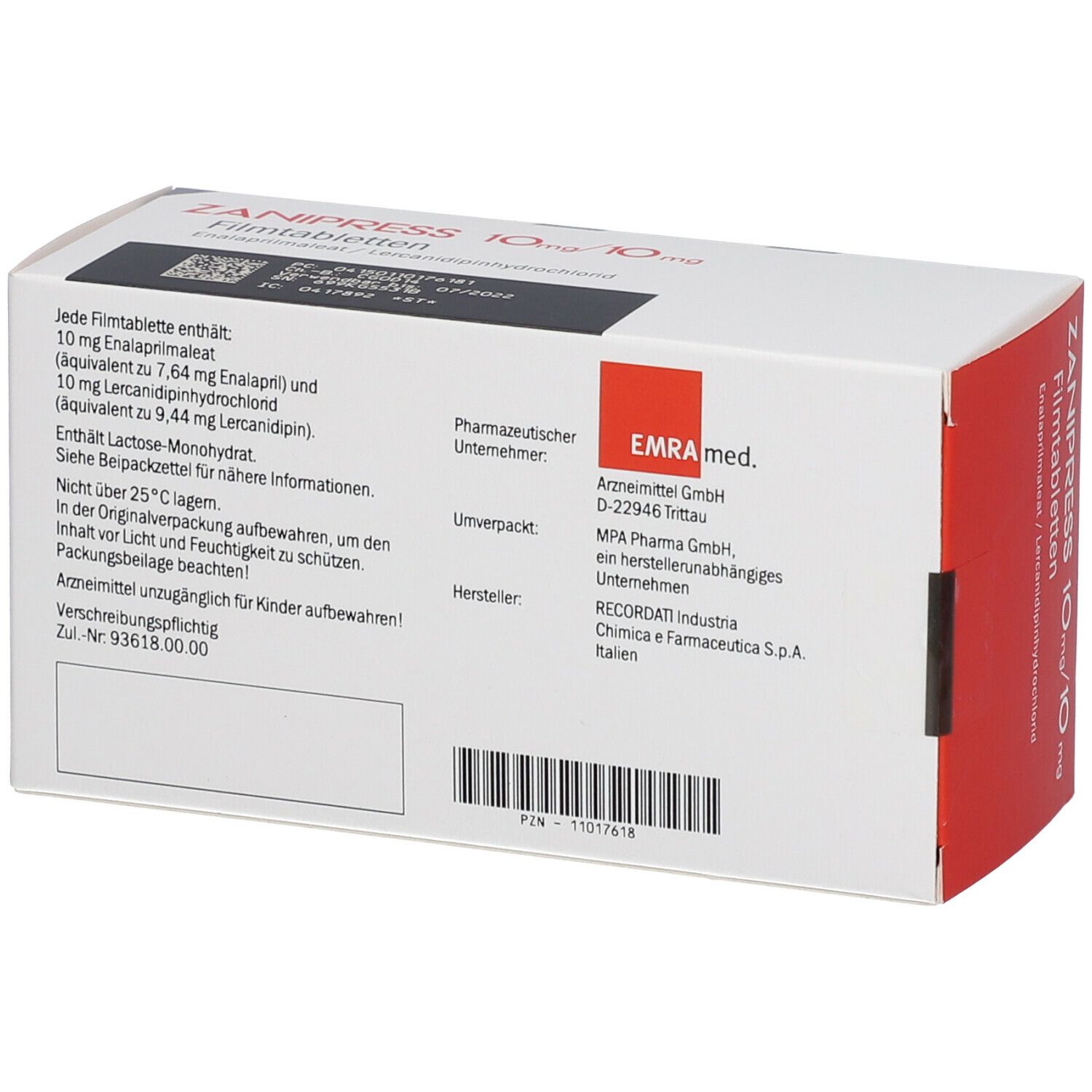 Zanipress 10 mg/10 mg