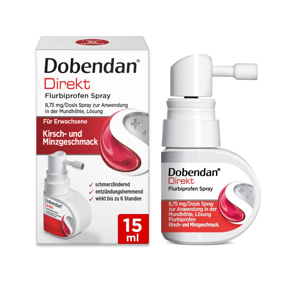 Dobendan® Direkt Spray - Bei starken Halsschmerzen und Schluckbeschwerden