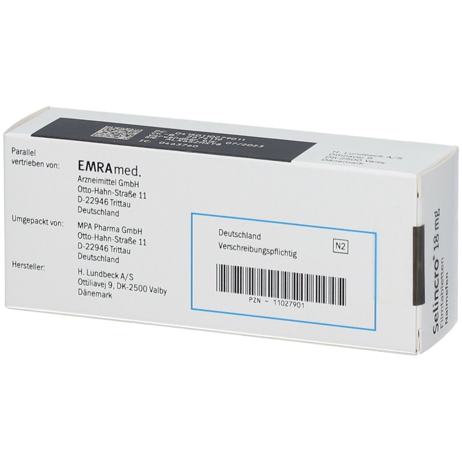 SELINCRO 18 mg Filmtabletten