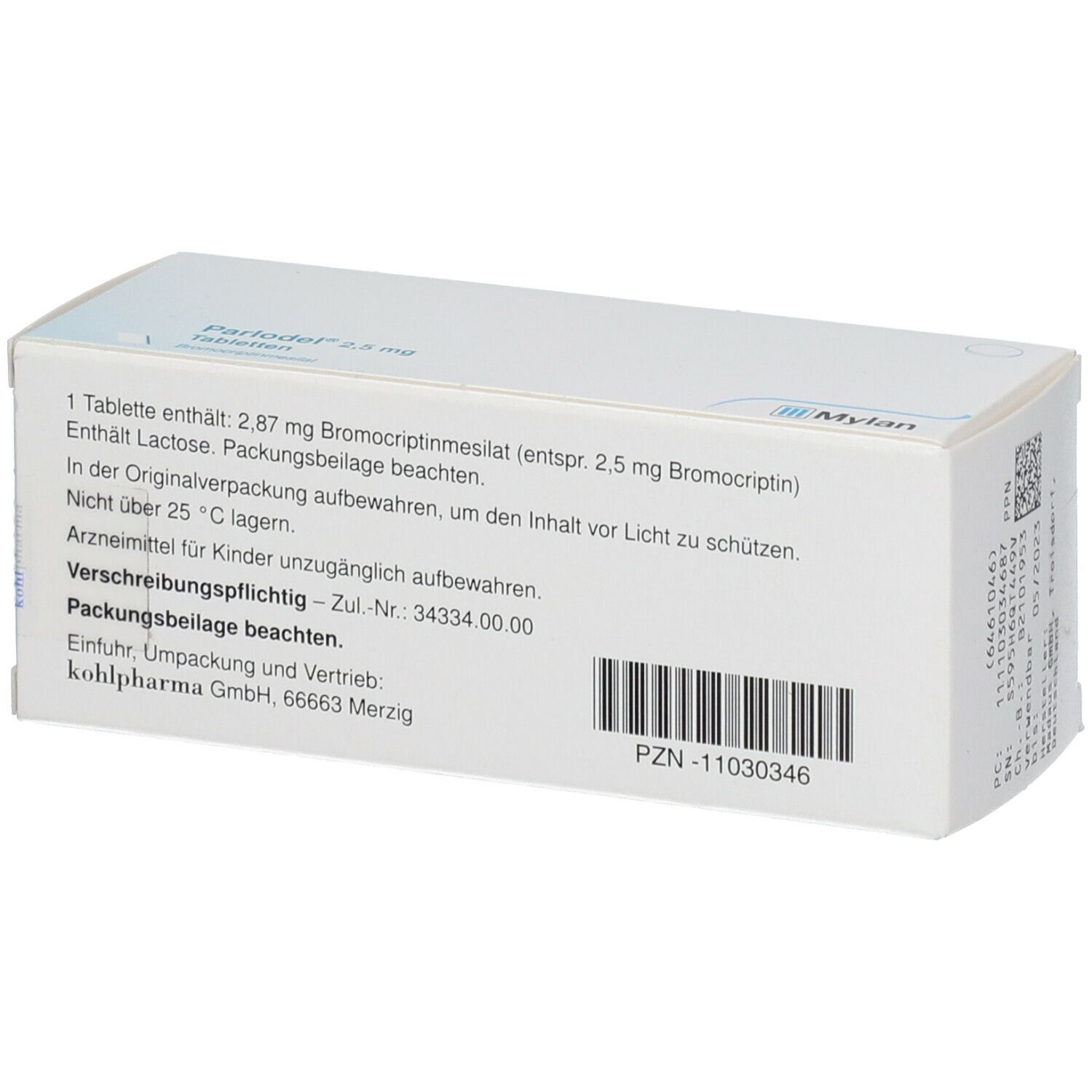 Parlodel 2,5 mg