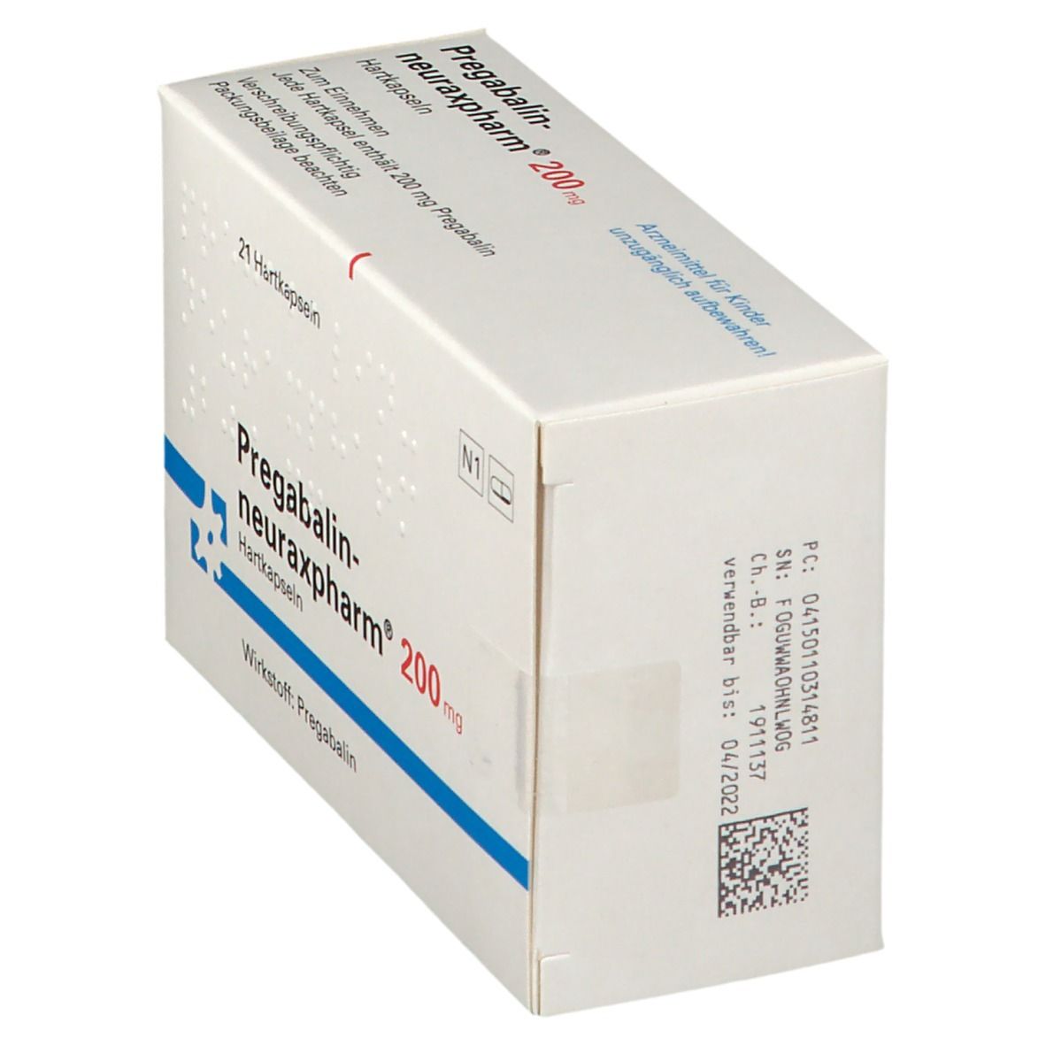 PREGABALIN-neuraxpharm 200 mg Hartkapseln 21 St