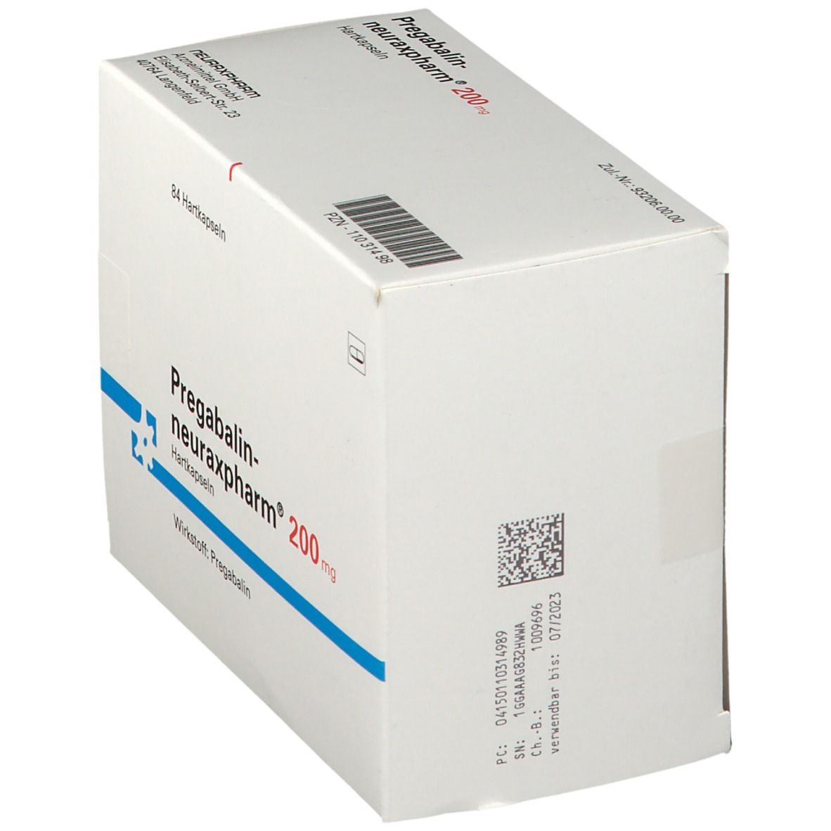 PREGABALIN-neuraxpharm 200 mg Hartkapseln 84 St