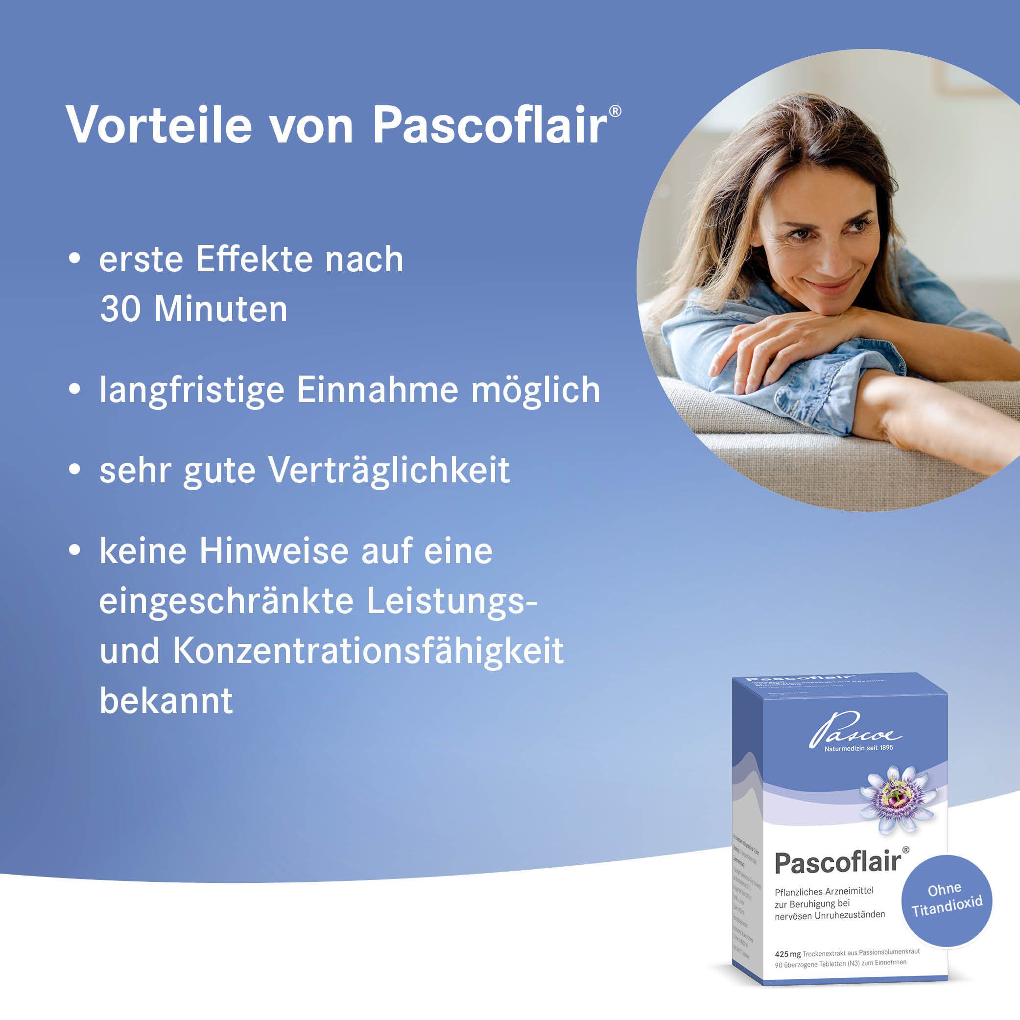 Pascoflair® pflanzliches Beruhigungsmittel mit Passionsblume bei innerer Unruhe z.B. durch Stress