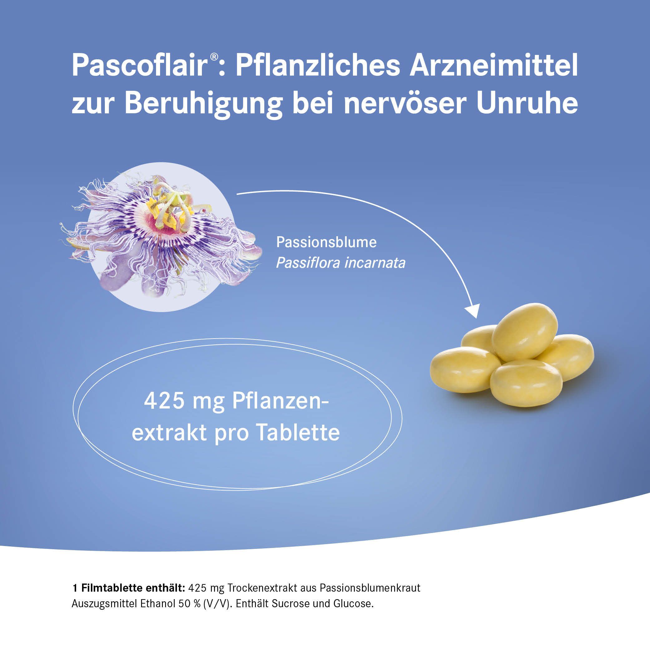 Pascoflair® pflanzliches Beruhigungsmittel mit Passionsblume bei innerer Unruhe z.B. durch Stress