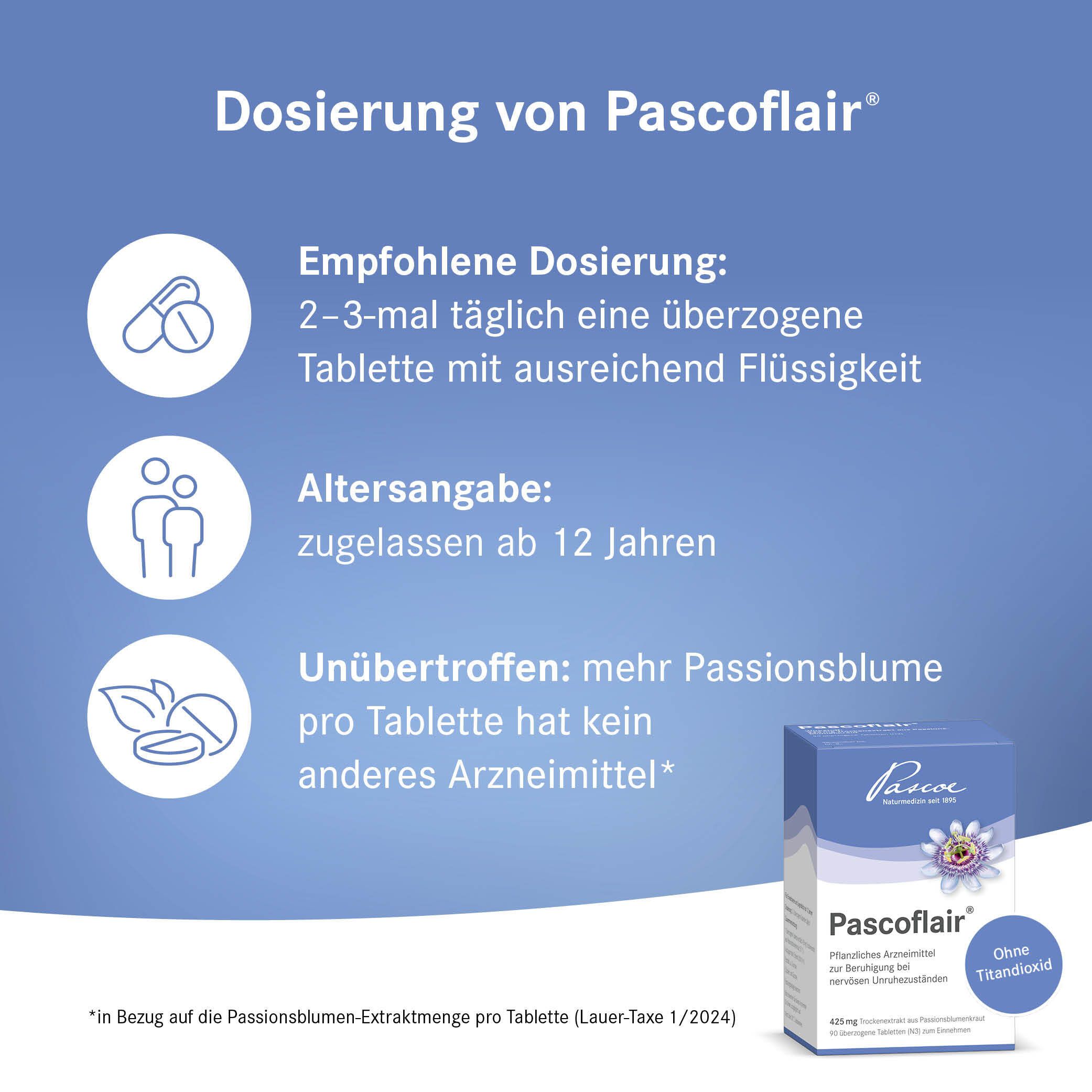 Pascoflair® pflanzliches Beruhigungsmittel mit Passionsblume bei innerer Unruhe z.B. durch Stress