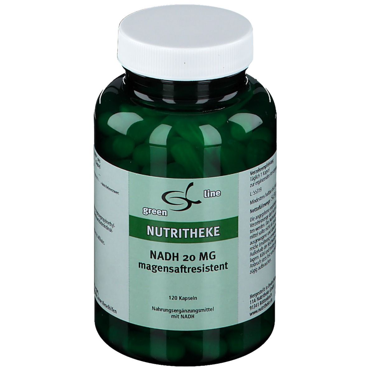 Nutritheke NADH 20 mg magensaftresistente Kapseln