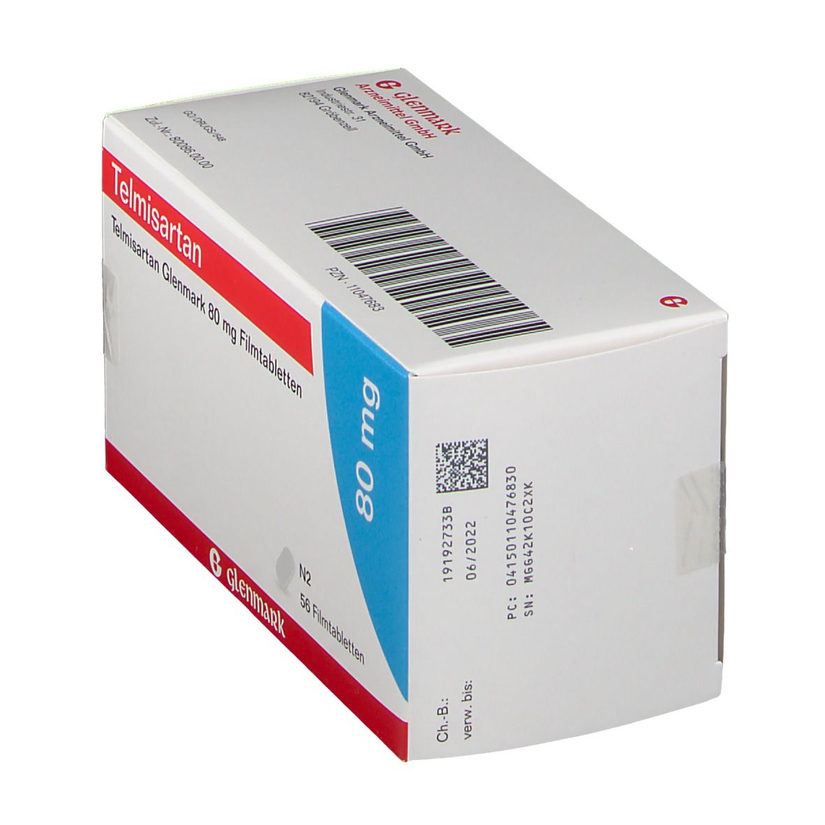 Telmisartan Glenmark 80 mg Filmtabletten 56 St