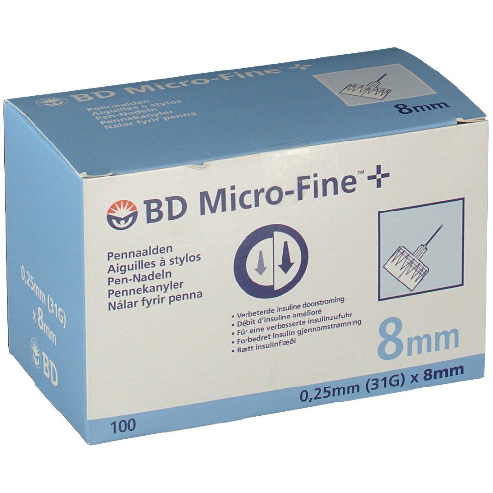 BD Micro-Fine+ 8 Nadeln 0,25x8 mm