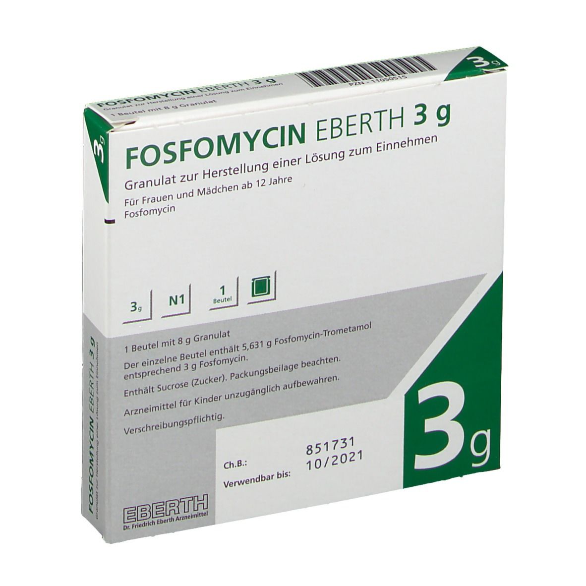 FOSFOMYCIN EBERTH 3 g
